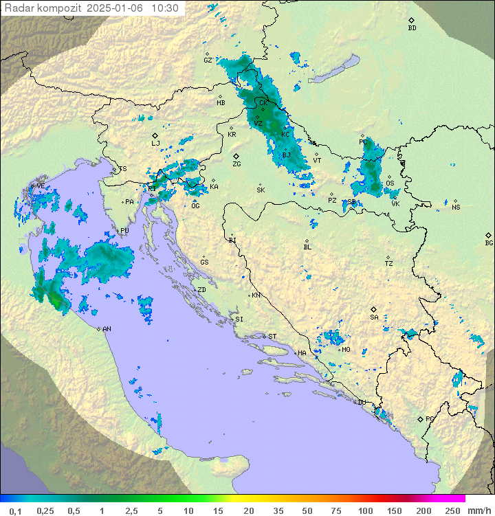 Padavine Hrvaška