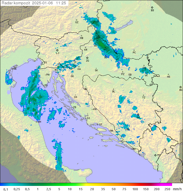 Padavine Hrvaška