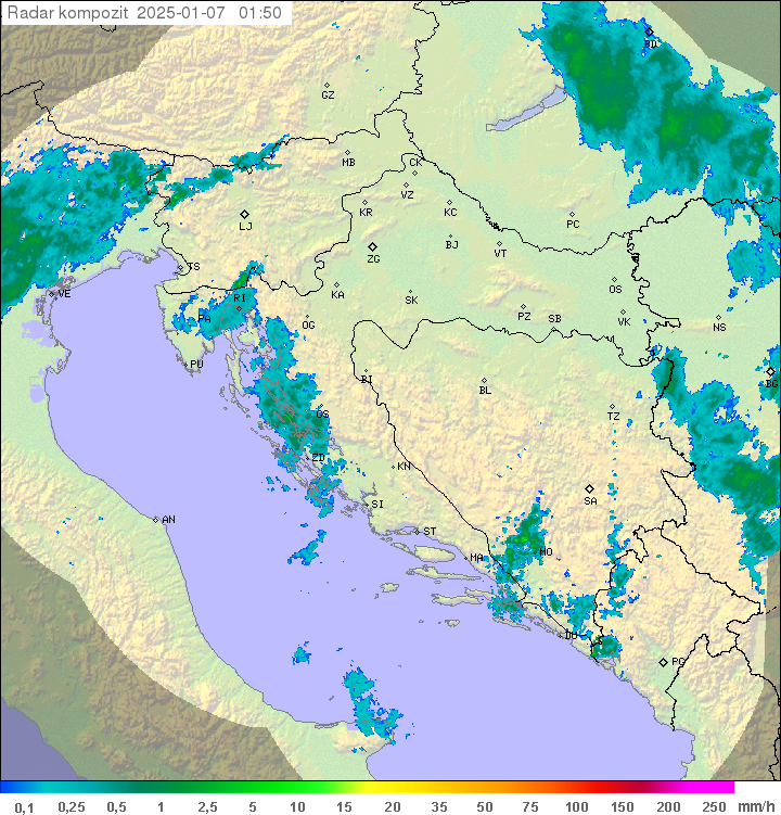 Padavine Hrvaška