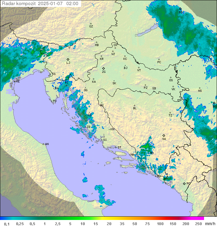 Padavine Hrvaška