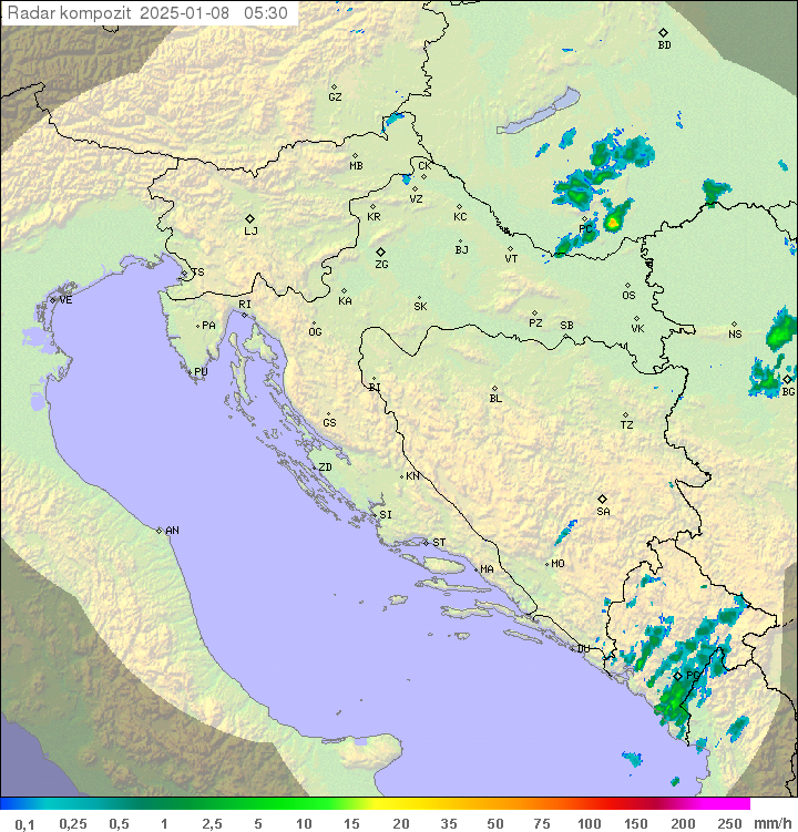 Padavine Hrvaška