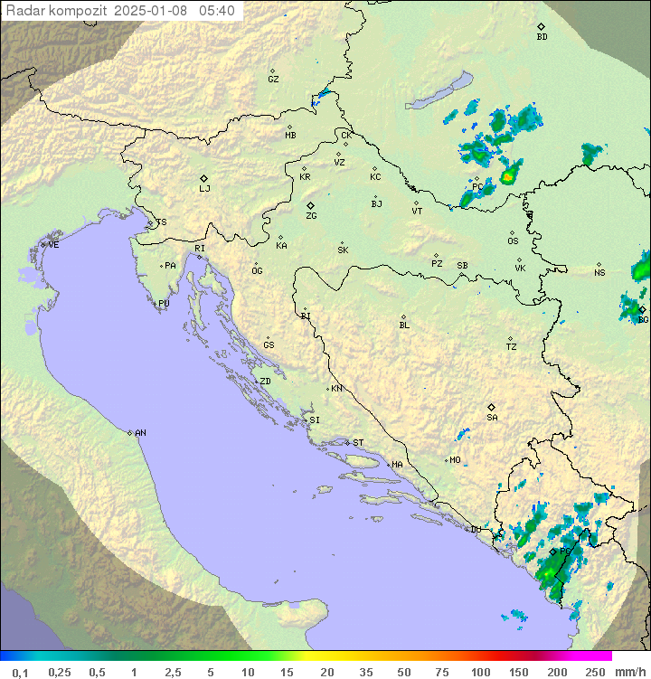 Padavine Hrvaška