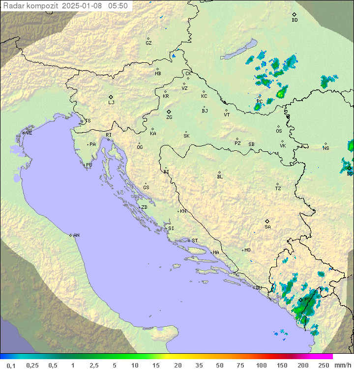 Padavine Hrvaška