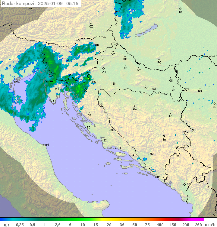 Padavine Hrvaška