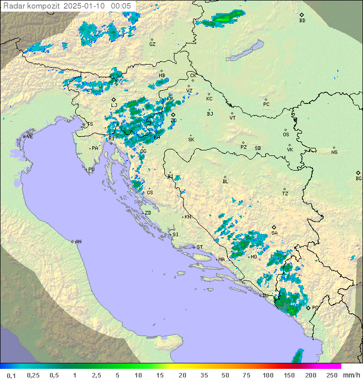 Padavine Hrvaška