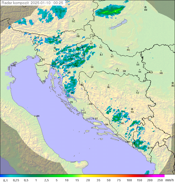 Padavine Hrvaška