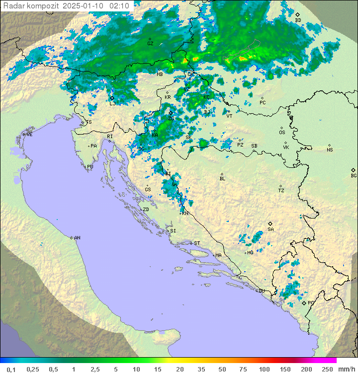 Padavine Hrvaška