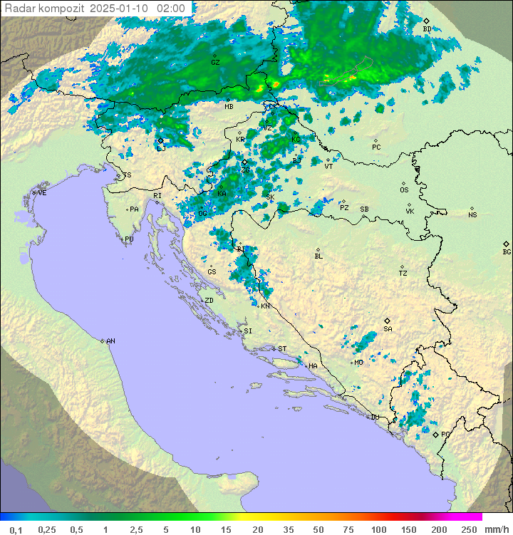 Padavine Hrvaška