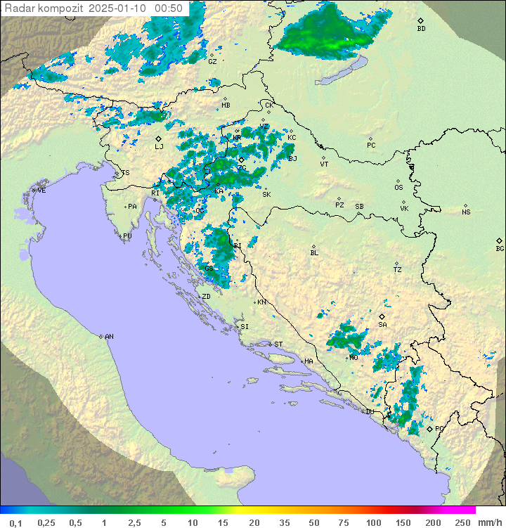 Padavine Hrvaška