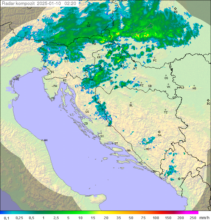 Padavine Hrvaška