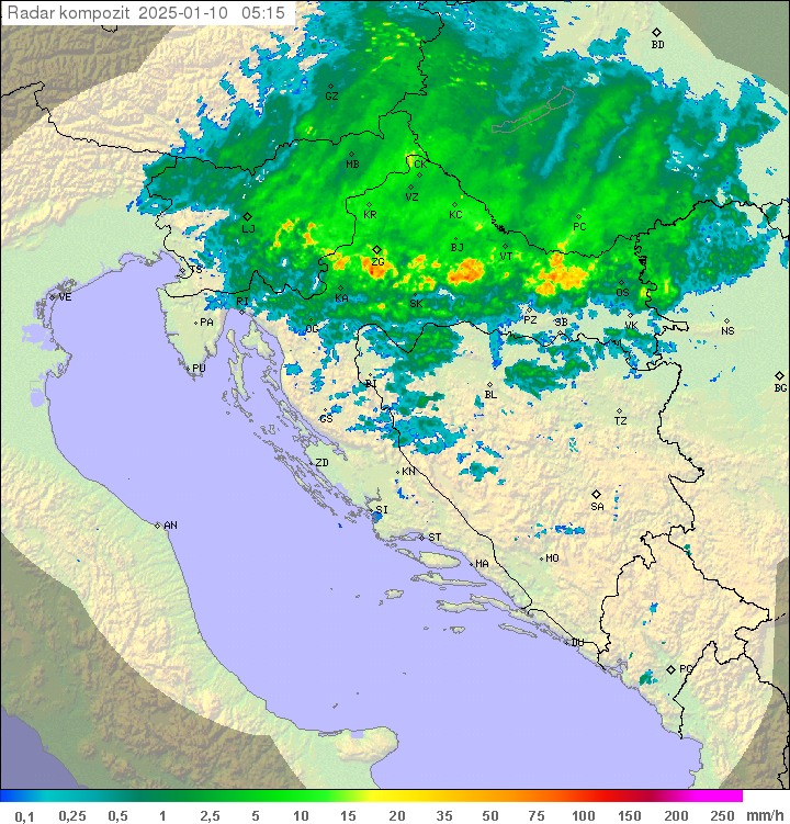 Padavine Hrvaška