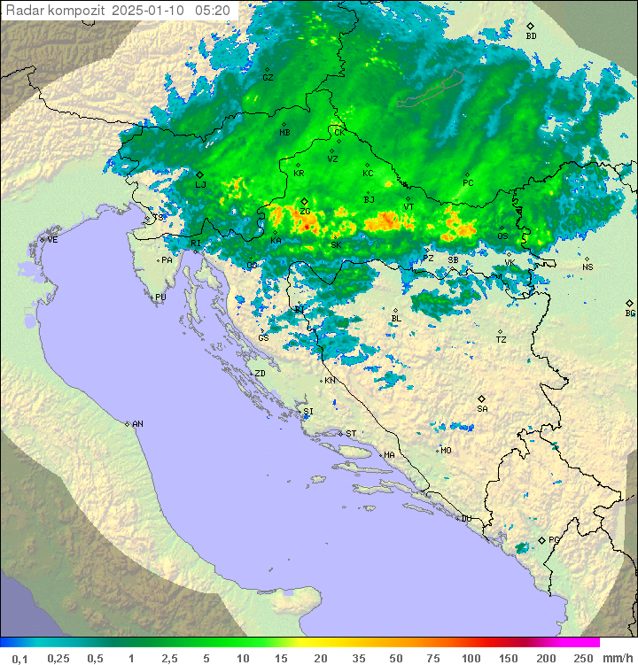 Padavine Hrvaška