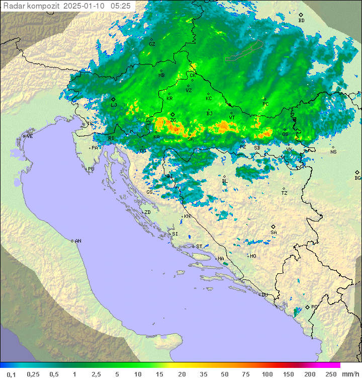 Padavine Hrvaška