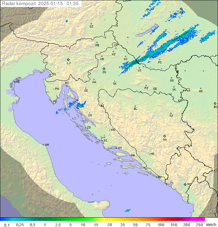 Padavine Hrvaška