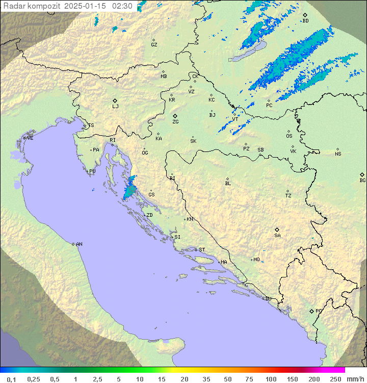 Padavine Hrvaška