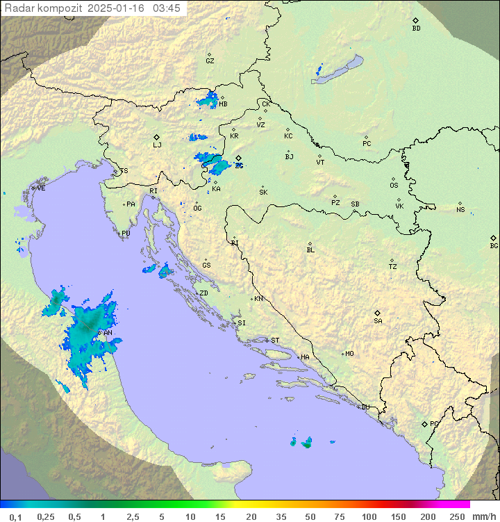 Padavine Hrvaška