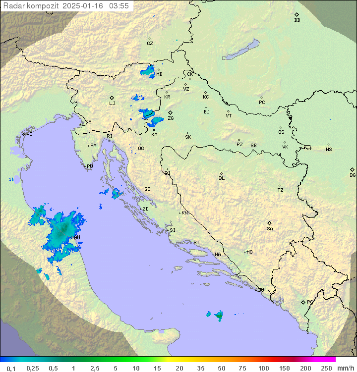 Padavine Hrvaška