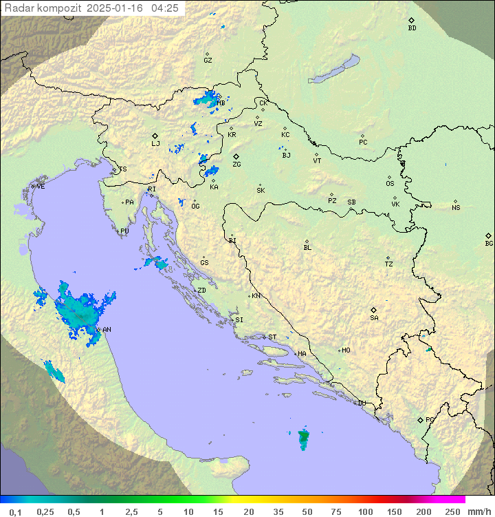 Padavine Hrvaška