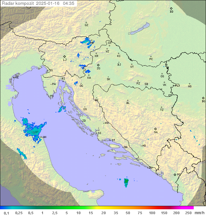 Padavine Hrvaška