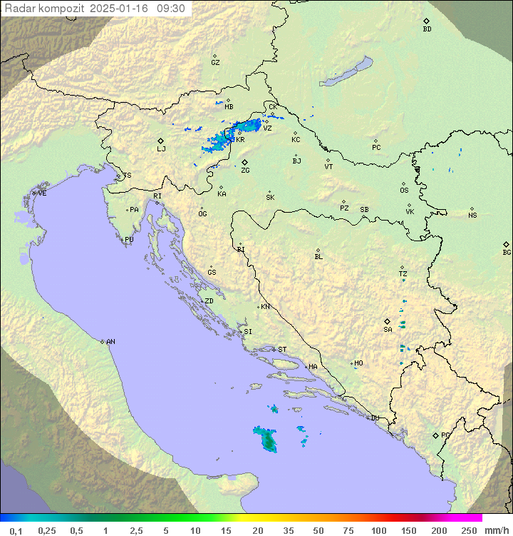 Padavine Hrvaška