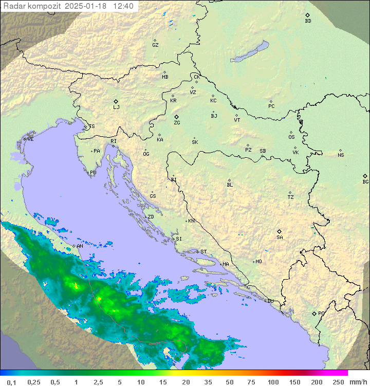 Padavine Hrvaška