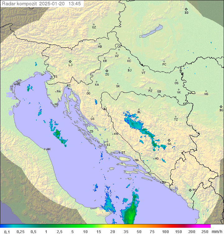 Padavine Hrvaška