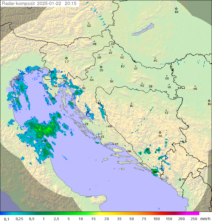 Padavine Hrvaška