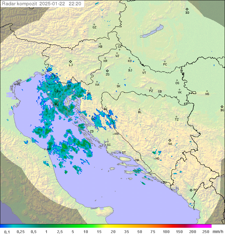 Padavine Hrvaška