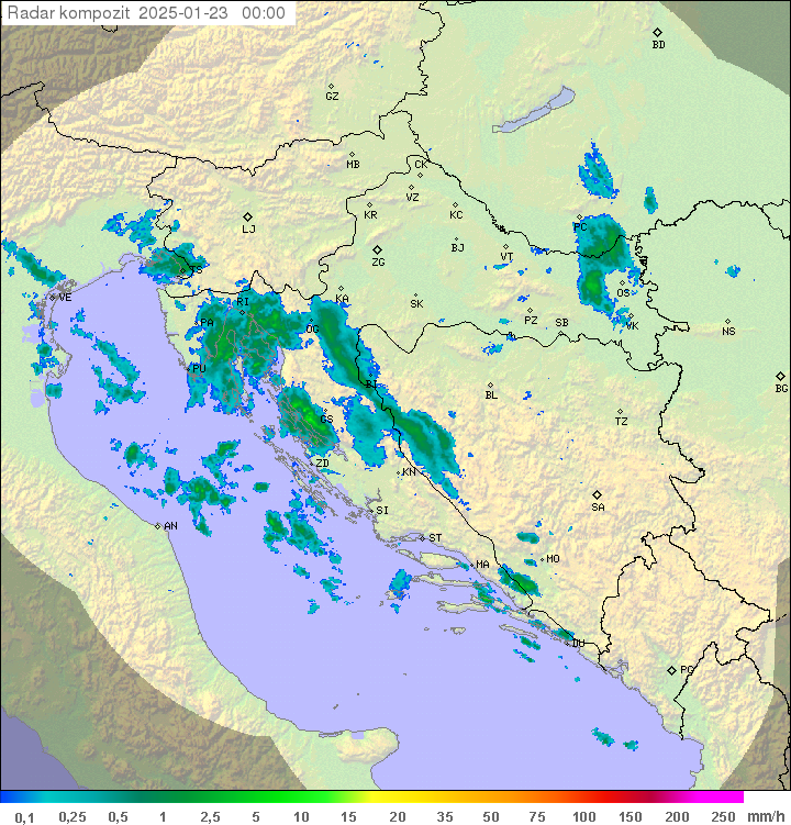 Padavine Hrvaška