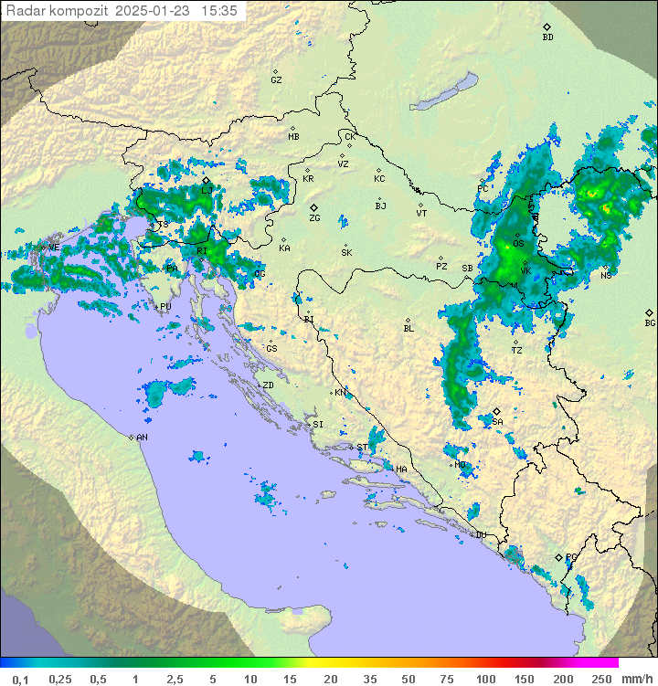 Padavine Hrvaška