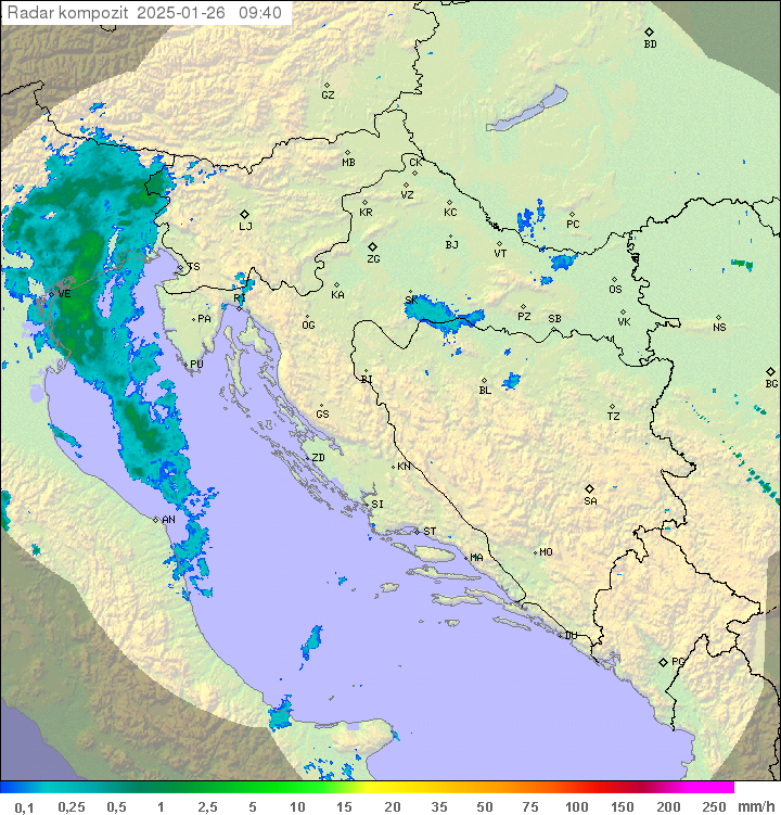 Padavine Hrvaška