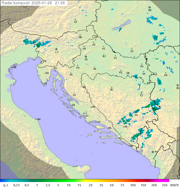 Padavine Hrvaška