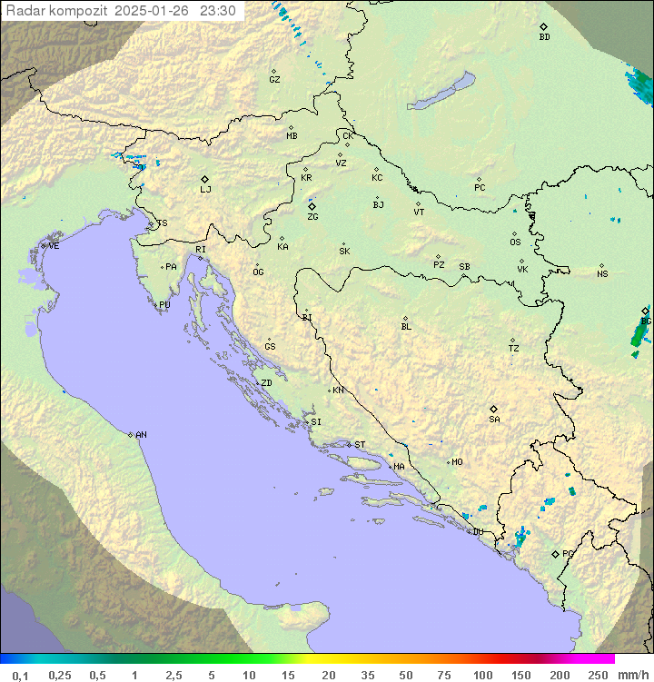 Padavine Hrvaška