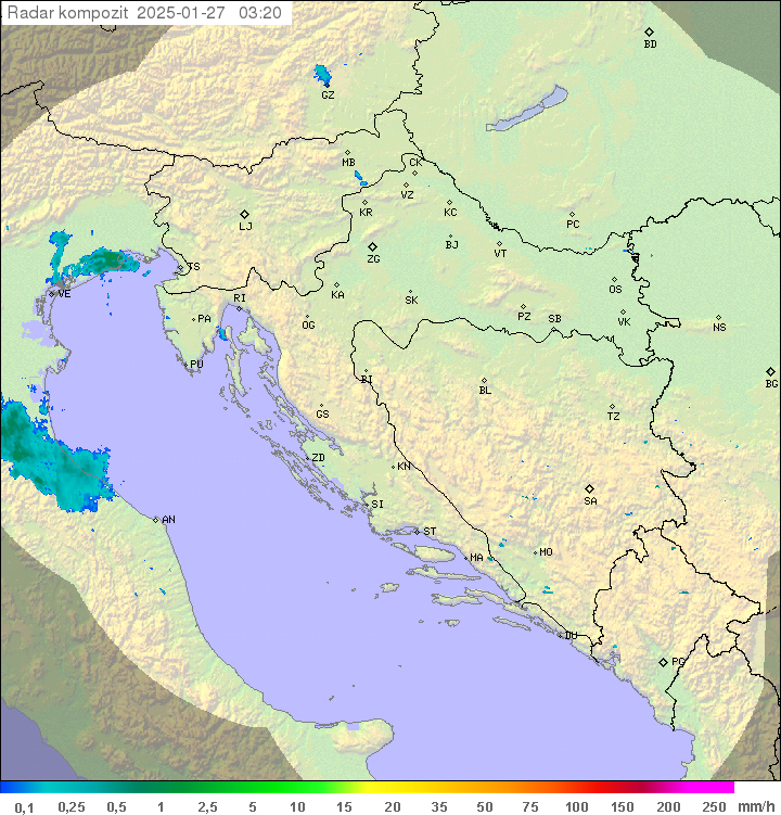 Padavine Hrvaška