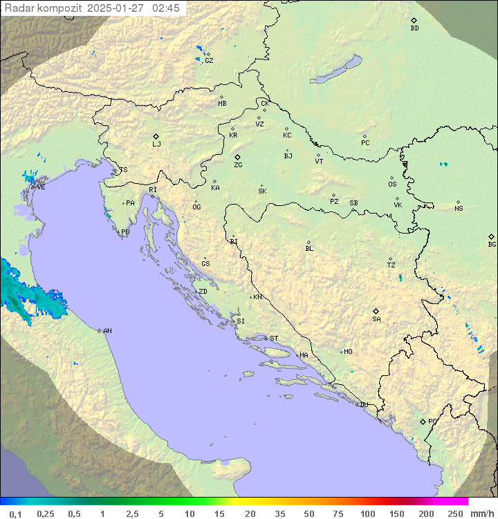 Padavine Hrvaška