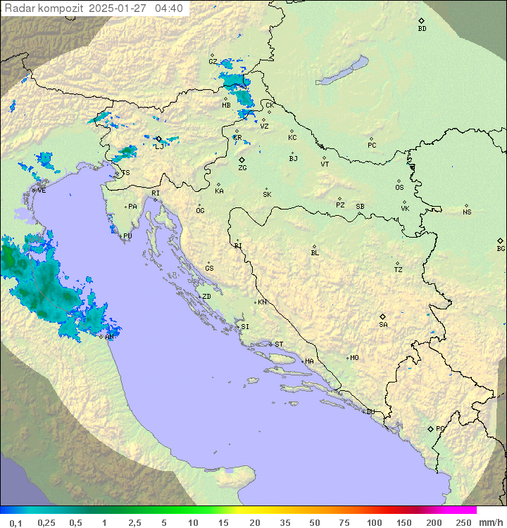 Padavine Hrvaška