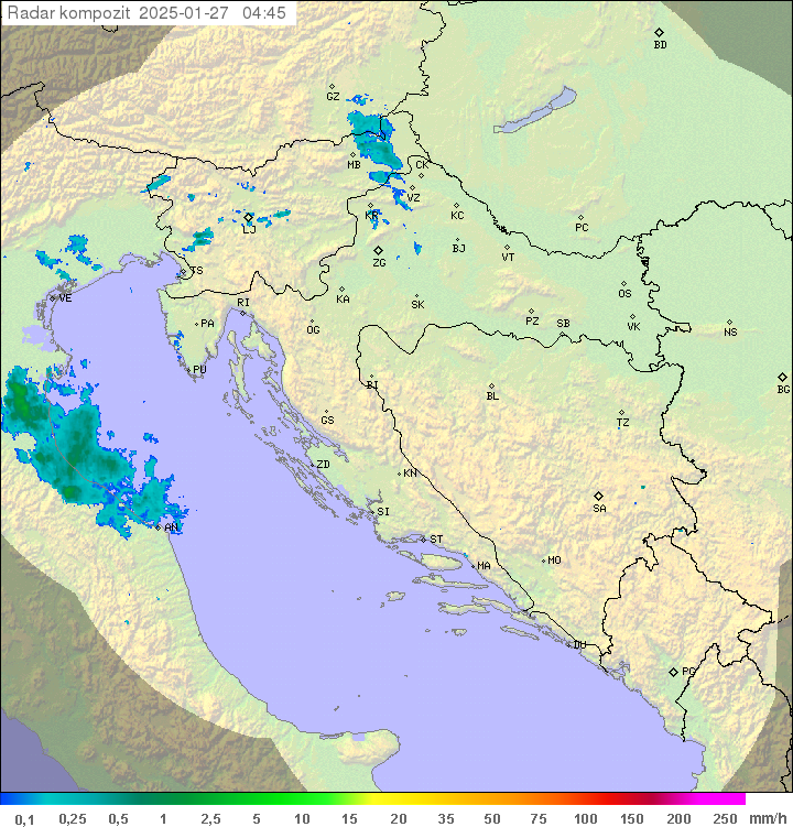 Padavine Hrvaška