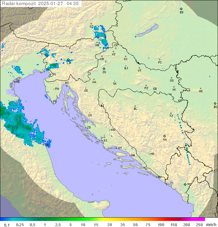 Padavine Hrvaška