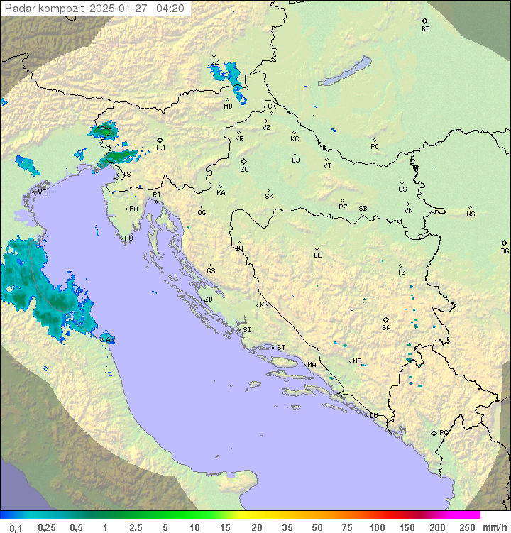 Padavine Hrvaška