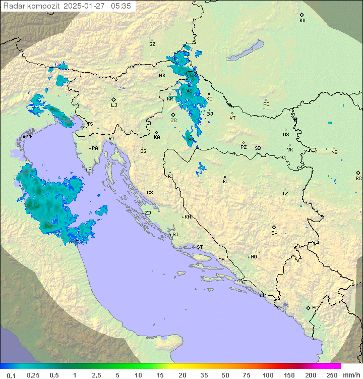 Padavine Hrvaška