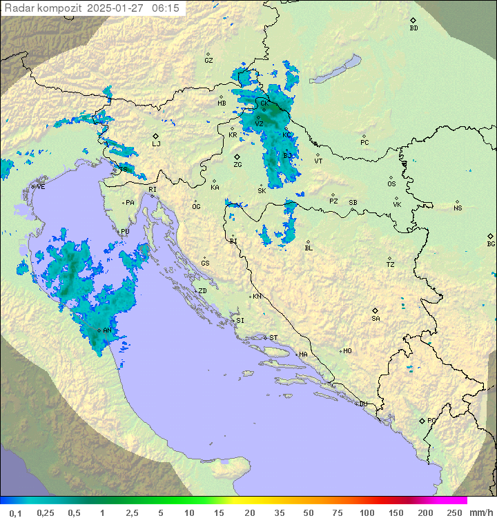 Padavine Hrvaška