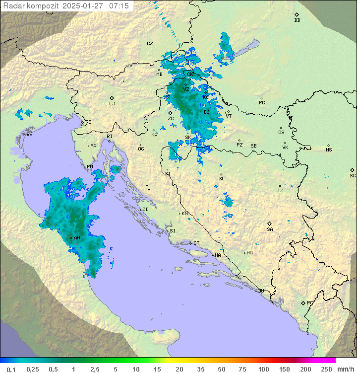 Padavine Hrvaška