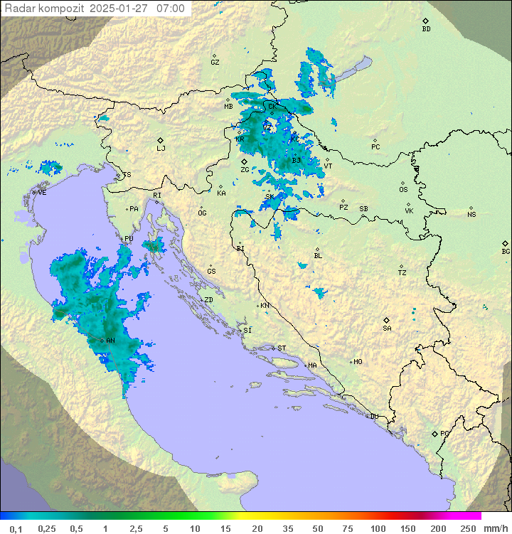 Padavine Hrvaška