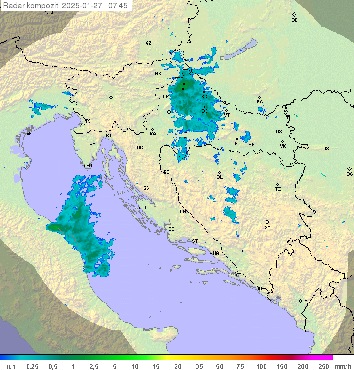 Padavine Hrvaška