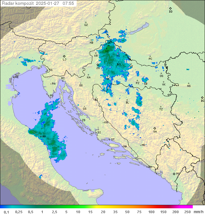 Padavine Hrvaška