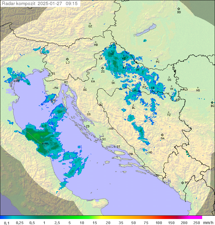 Padavine Hrvaška