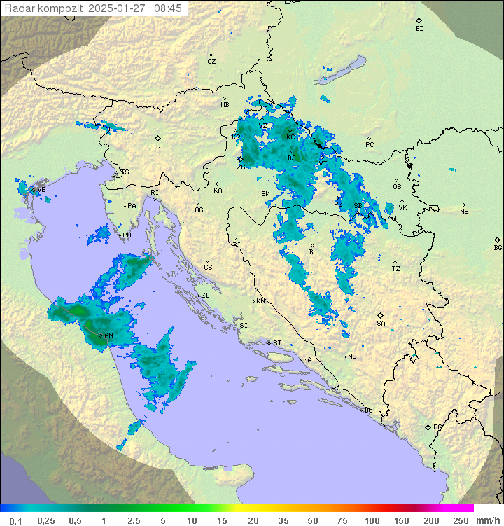 Padavine Hrvaška