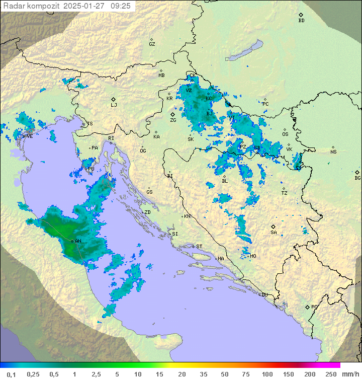 Padavine Hrvaška