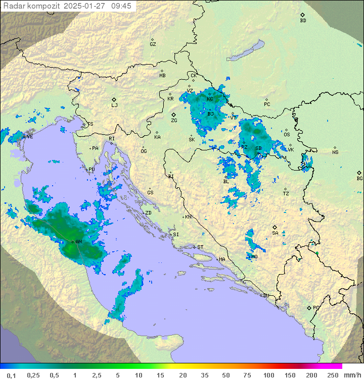 Padavine Hrvaška