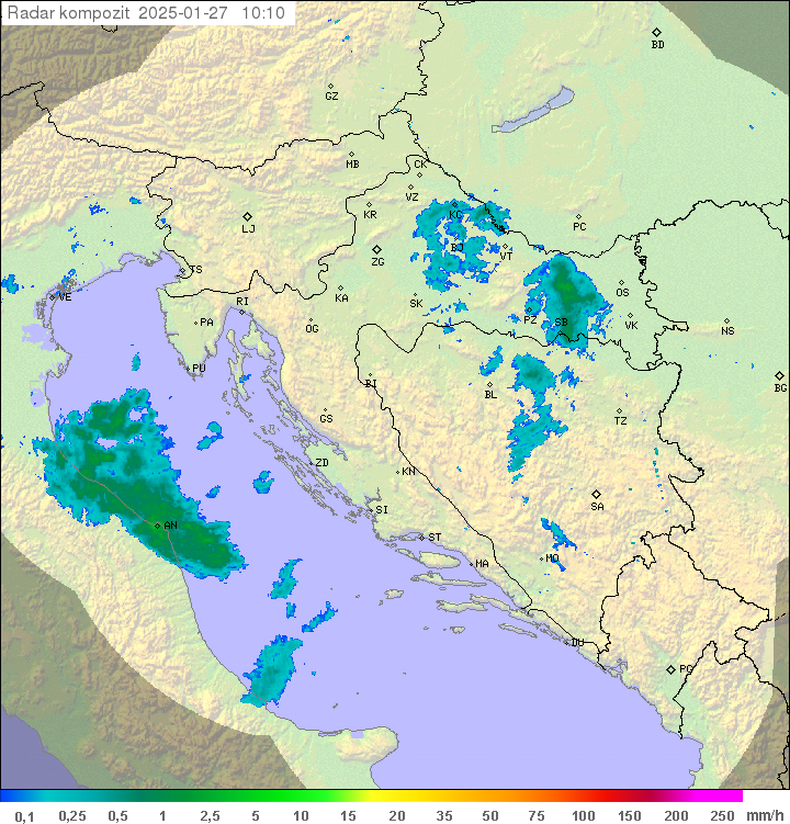 Padavine Hrvaška